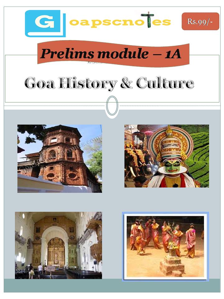 History and Culture of Goa - GOA PSC Exam Notes