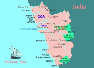 Geographical location of Goa